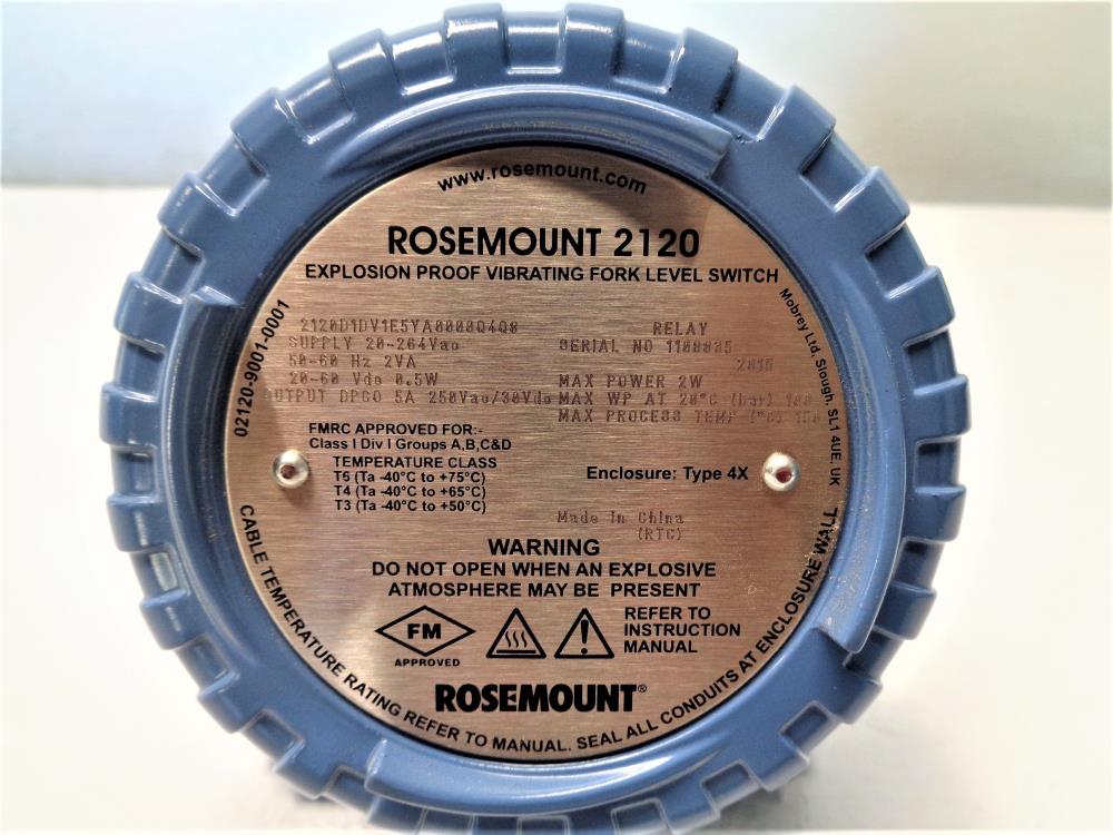 Rosemount 2120 Explosion Proof Vibrating Fork Level Switch 2120D1DV1E5YA0000Q4Q8